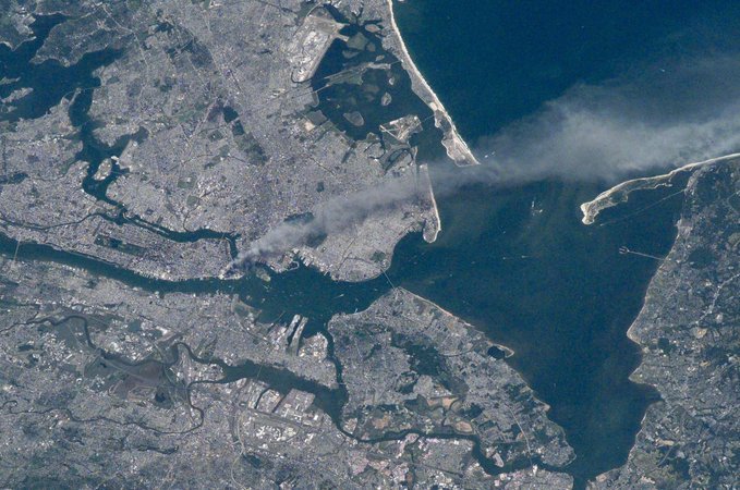 Astronaut Frank Culbertson was the only American to witness the 9/11 attacks from space. His historic picture, taken from the ISS, shows a visible smoke plume rising over Manhattan.
