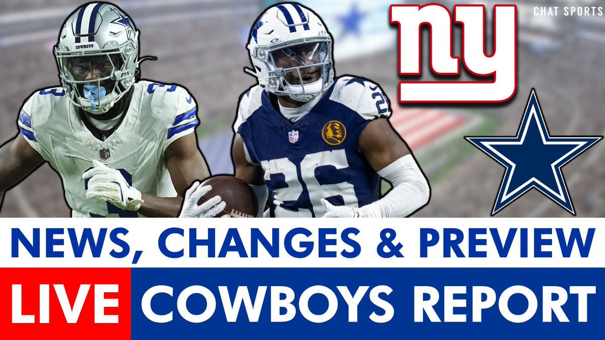 Cowboys Report LIVE! 

- Daron Bland latest
- Bland replacements
- More Cowboys news
- Players who should play more
- Cowboys vs. Giants Preview
- Mailbag

WATCH: youtube.com/live/ECK_NyZ05…

<a href="/ChatSports/">Chat Sports</a> <a href="/aydenparece/">Ayden Parece</a>