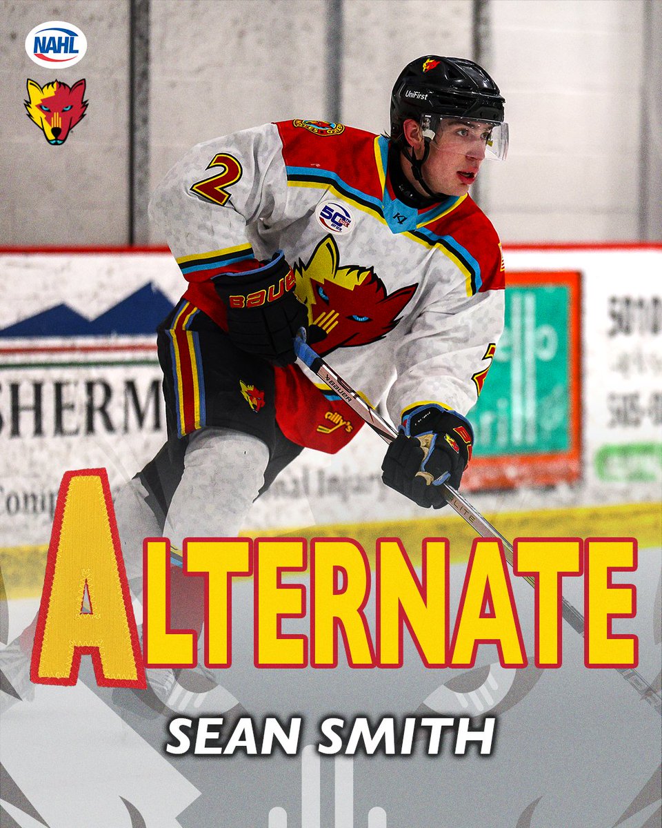 NMIceWolves's tweet image. Sean Smith has been named alternate captain for the 2025-26 season! Congratulations!