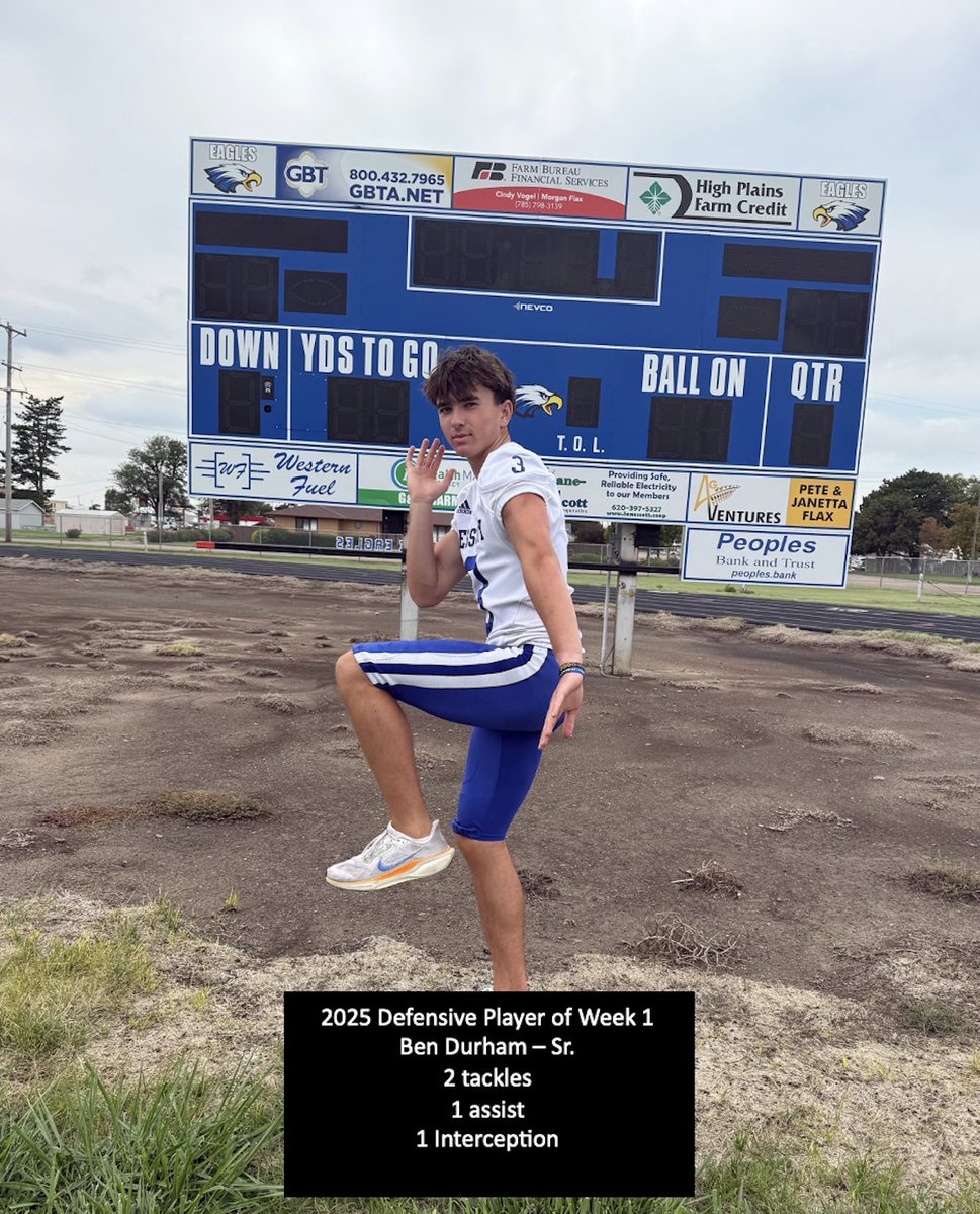 Congratulations to these three men being named Players of the Week for the opener.