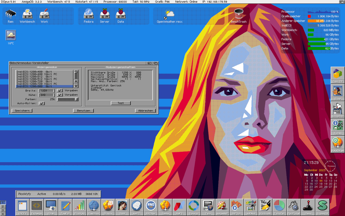 AmigaWorld's tweet photo. Einen Amiga 600 mit einem 68030 Prozessor, internem Flickerfixer und RTG Mode?
Das ist möglich, mit dem Indivision ECS v4 von IComp, z.B. in einer Auflösung von 1280x800 Pixeln mit 256 Farben.
#commodore #amiga #amigaworld #amigaos #amiga600 #indivision #icomp #hardware #retro https://t.co/91aE1ZgVZ3