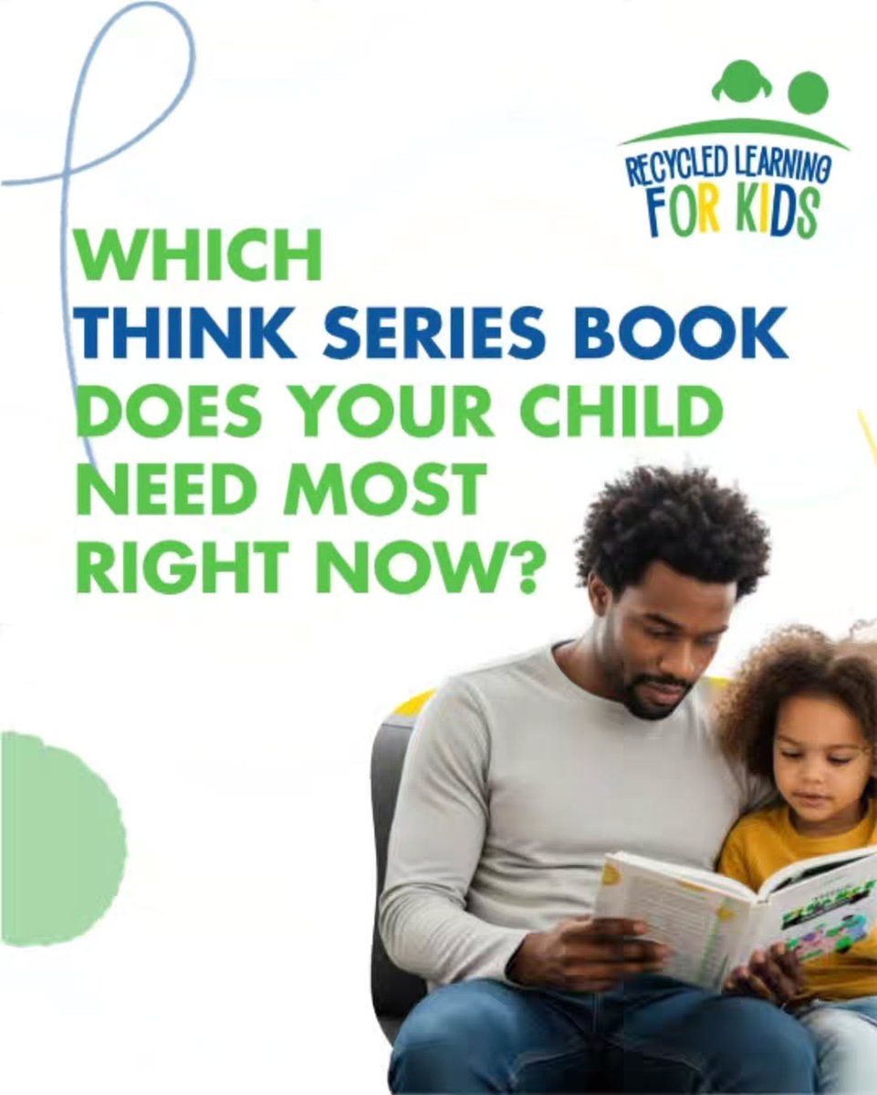 recycledlearn's tweet photo. Every child has a superpower...what’s your child’s? Explore our Think Series books to find what best fits your child’s strengths and interests.
Ready to discover their path? Start here 
👉🏼https://t.co/madQJK8ySe
#kidsbook #parenting #learningtips https://t.co/2nrCoONFyU
