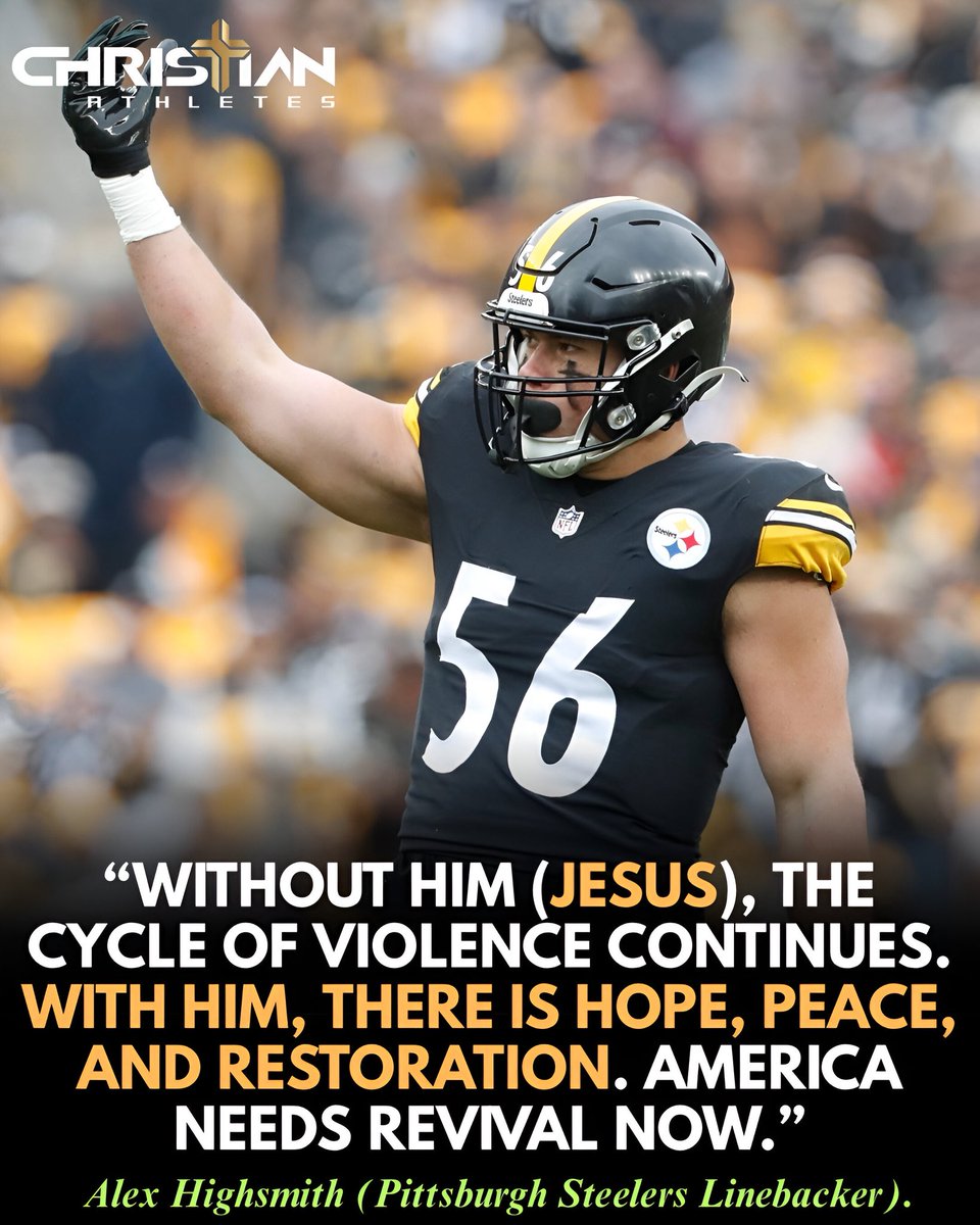 christhlete's tweet image. Pittsburgh Steelers defensive end Alex Highsmith reposted this powerful message on his Instagram. #jesus #alexhighsmith #Steelers #Charlie