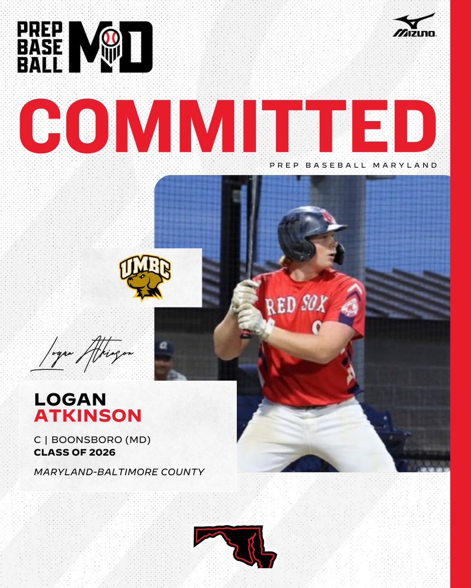 PrepBaseballMD's tweet image. 🚨 Commitment Watch 🚨

&apos;26 C Logan Atkinson (Boonsboro) announced his commitment to University of Maryland-Baltimore County (UMBC).

Atkinson had a breakout summer, including an impressive showing at #MAPI2025

Full Profile ➡️ loom.ly/2oI5lvE

#BeSeen