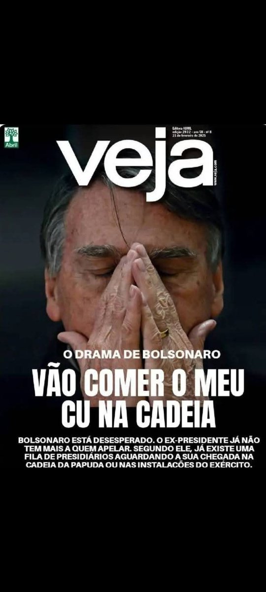 thuka_contessa's tweet photo. GRANDE DIA
VAI TOMAR NO CU BOLSONARO
BOLSONARO MASSACRADO AO VIVO
BOLSONARO CONDENADO
BOLSONARO PRESO
ORGANIZAÇÃO CRIMINOSA https://t.co/ezSdprHg4N