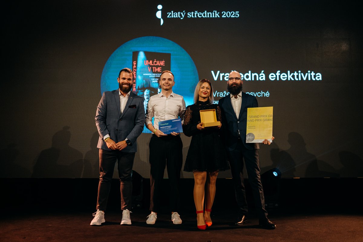 Omen nomen. 🏆 Grand Prix Měření efektivity letos bere crowdfundingová kampaň „Vražedná efektivita“. Propojila true crime podcast, deskovou hru a influencery a výsledkem byla nejúspěšnější kampaň v historii platformy Startlab. Stojí za ní tým Vražedné psyché a PS:Digital.