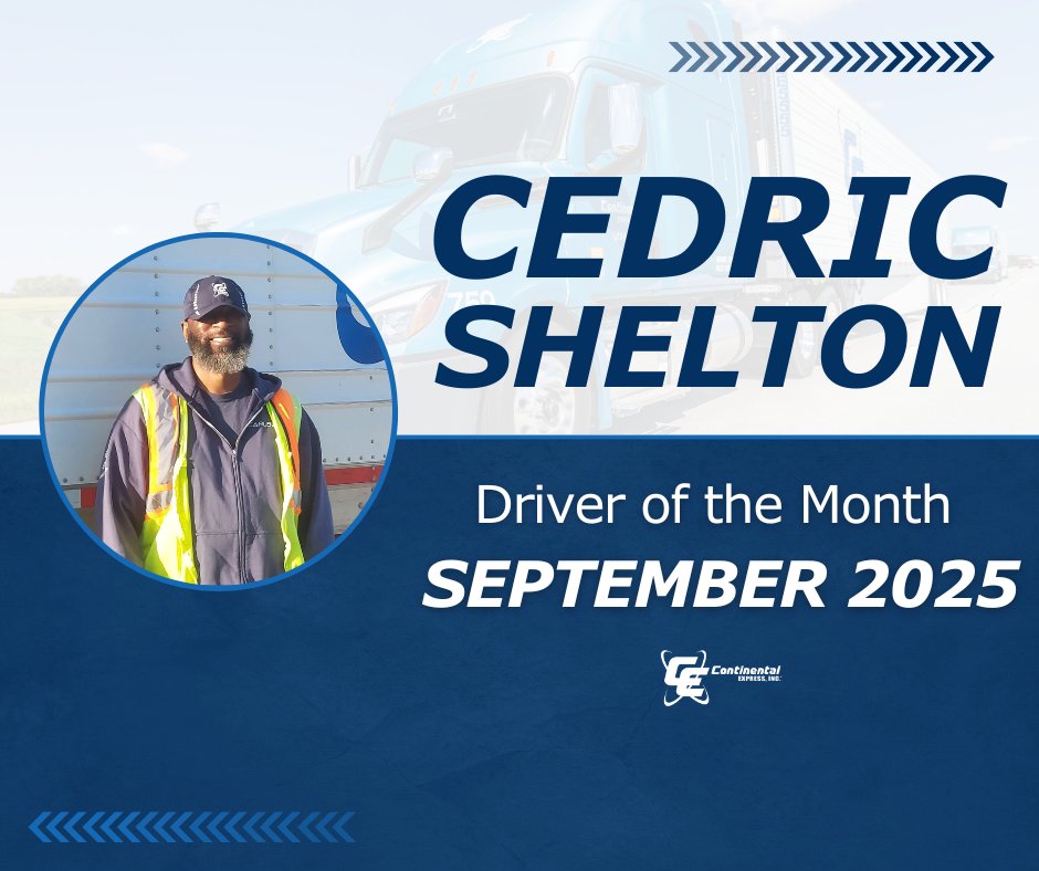 CEIOHIO's tweet image. Join us in congratulating our September Driver of the Month, Cedric Shelton! Cedric is a local driver out of our Oswego terminal and is one of the most dependable drivers on the fleet there. Thank you, Cedric, for your hard work, reliability, professionalism, and dedication!