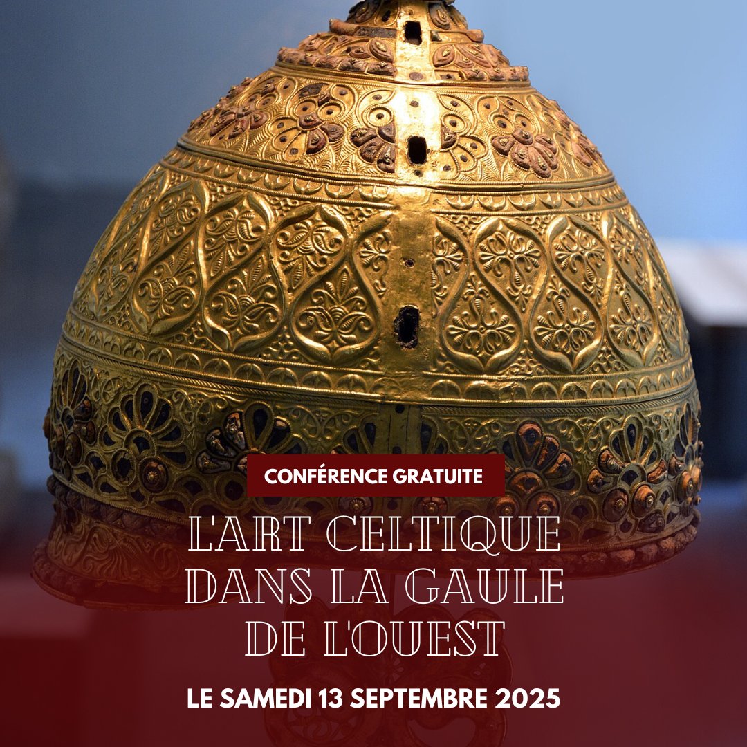 🔵 𝗖𝗢𝗡𝗙𝗘́𝗥𝗘𝗡𝗖𝗘 ✅️ | Ce samedi à 14h30, ne manquez pas une conférence exceptionnelle à #Cassinomagus : « L’art celtique dans la Gaule de l’Ouest », présentée par José Gomez de Soto ! 🔎

☎️ Réservation conseillée au 05 45 89 32 21 ou par mail à contact@cassinomagus.fr