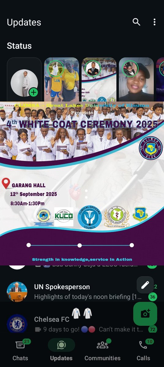 Clinical Medicine Students Association of Kenya tweet media