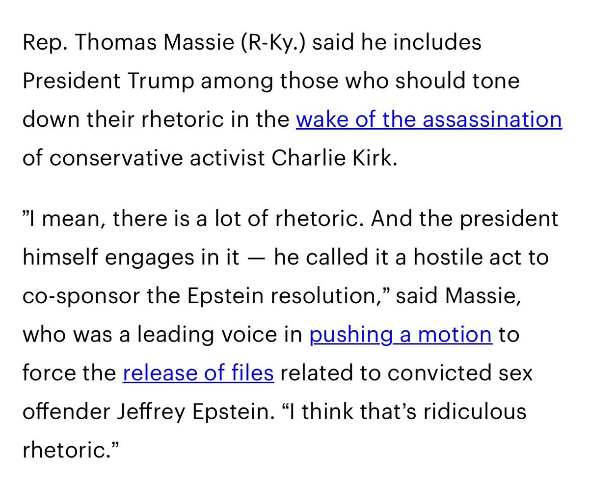 Thomas Massie says Trump needs to tone down the rhetoric as well. 

Your thoughts?