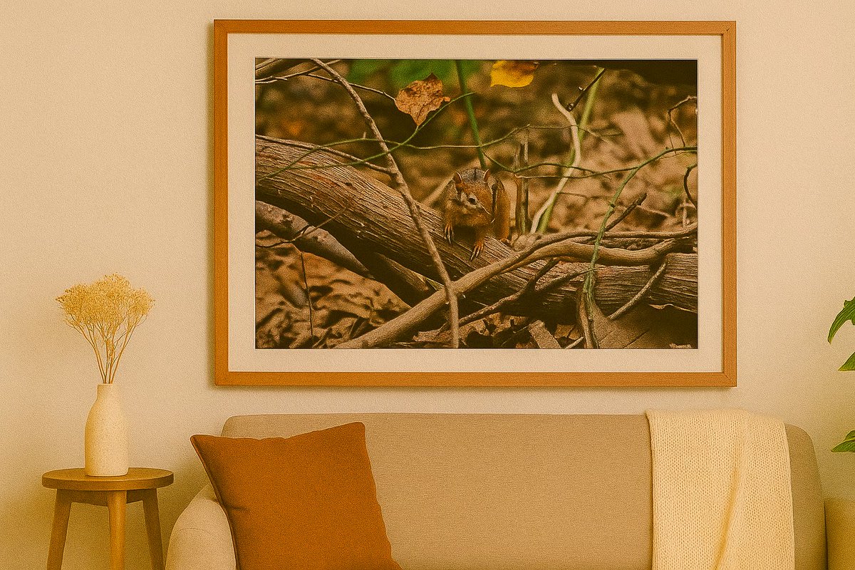 NateHartPrints's tweet image. 🐿️ Pause in the woods 🌲✨
“Woodland Pause” captures a curious chipmunk mid-scurry, framed by earthy tones &amp;amp; forest textures. Perfect rustic wall art for nature lovers &amp;amp; cozy spaces. 🌿

👉 printsbynatehart.com/b/Dj6Sf

#WildlifeArt #RusticDecor #PrintableArt