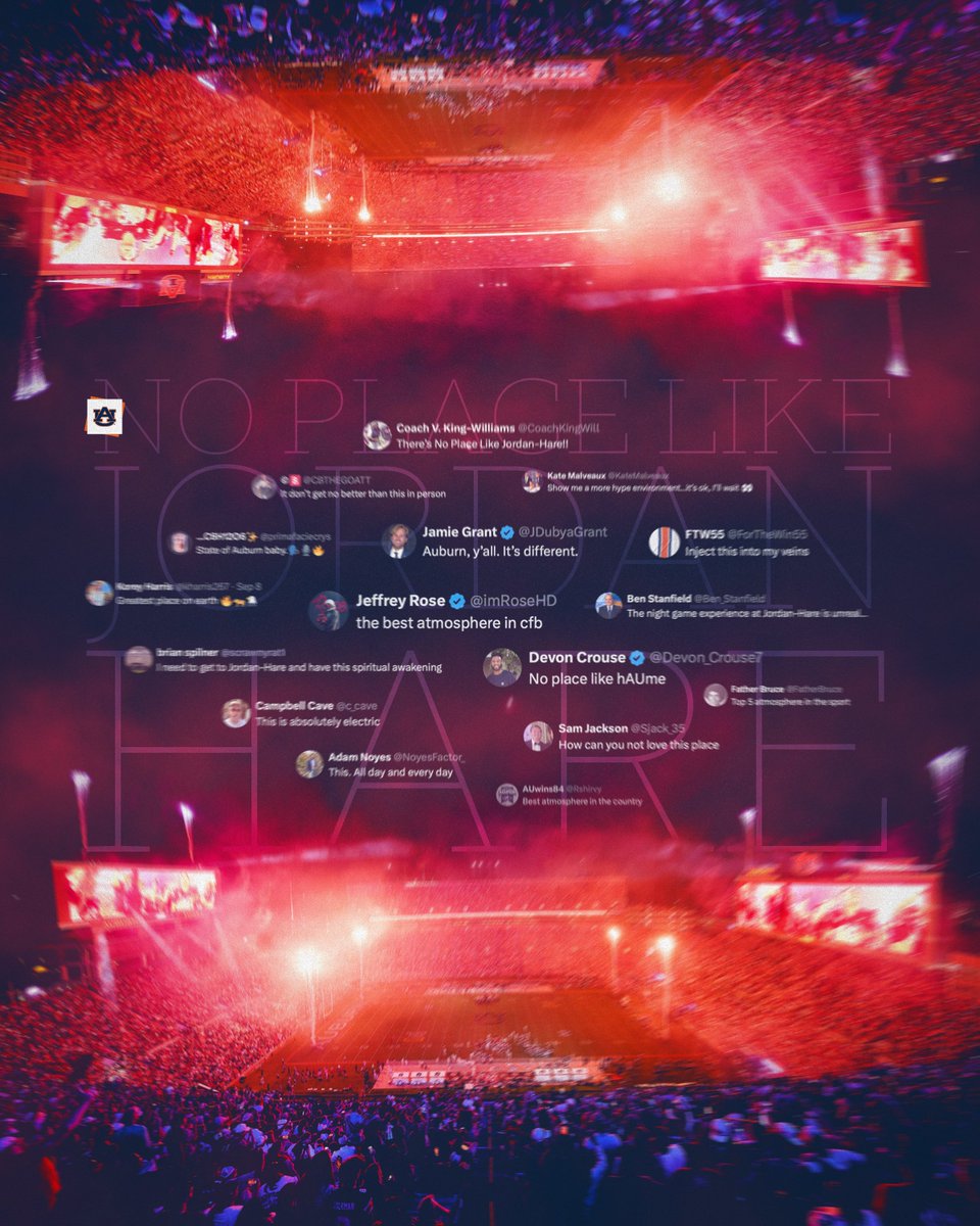 AuburnFootball's tweet image. No Place like 𝐇𝐨𝐦𝐞🦅