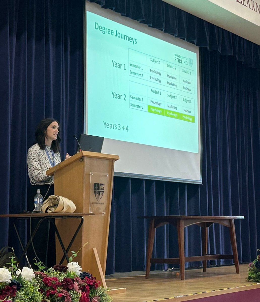 Today, we were delighted to welcome Sarah from Stirling University to speak with our Year 14 pupils during their Enrichment time. 

Our pupils left feeling inspired and better prepared for the next steps in their respective academic journey.  

#thefutureisfoyle 💫