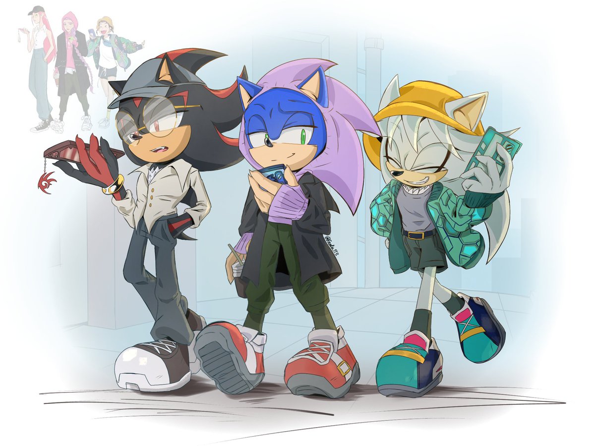 I love how this turned out! X3
#SonicTheHedgehog
#ShadowTheHedgehog
#SilverTheHedgehog 
#KPOPDEMONHUNTERS