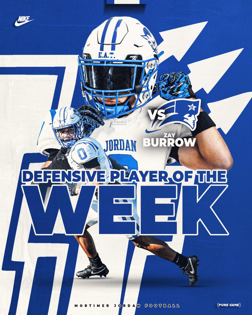 Congrats to Sophomore <a href="/Zavier_Burrow/">ZavierBurrow</a>, our defensive player of the week from the Homewood game!

#MOJO | #EAT | #DayByDayFindAWay