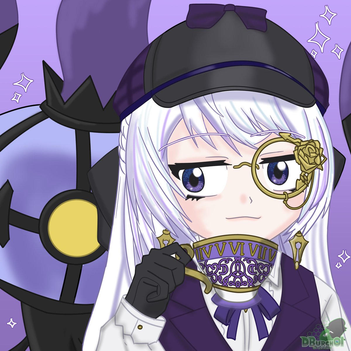 Dburch01's tweet image. Another art piece complete for a member of @ReLoopVirtual, this one I decided to do for @ValentiaSeeker, pairing her with Chandelure.
Hoe you like it ^^
#ArtVallery #DBurch01 #DburchArt