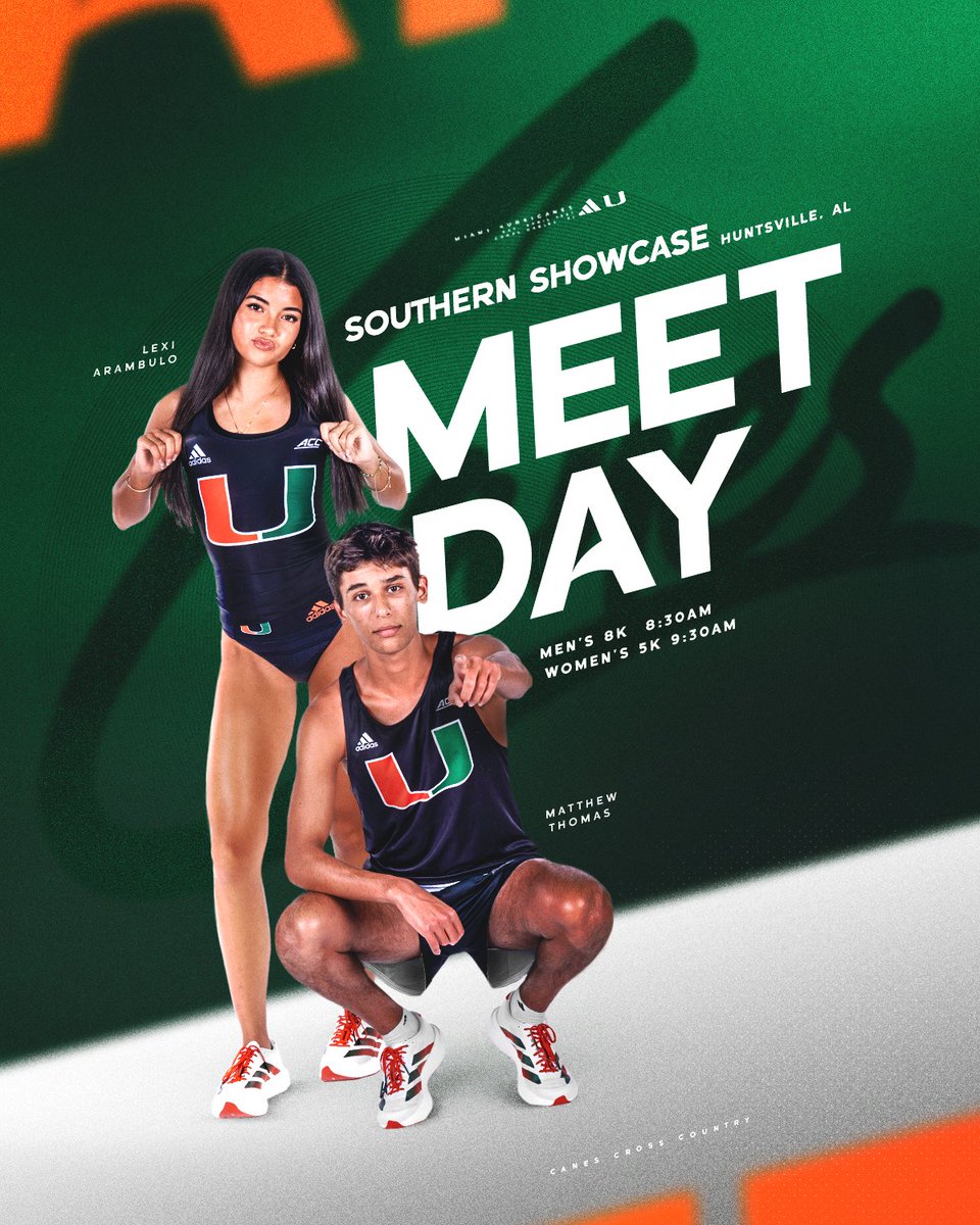It's race day in Huntsville!

🙌: Southern Showcase 
⏰: 8:30 a.m. &amp; 9:30 a.m.
📊 canes.news/xcsouthernshow…