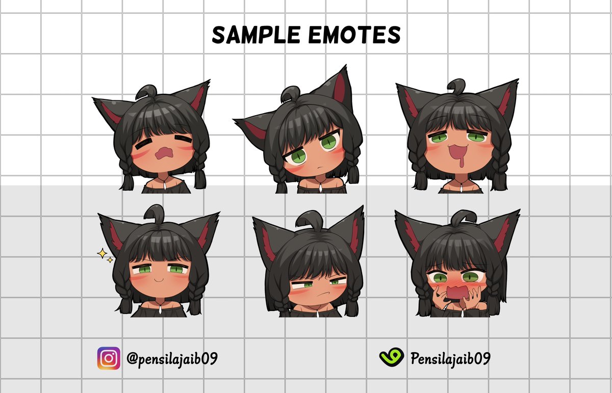 Ych Emotes For Neiky From Vgen✨
Thank you For ordering ^-^ 
vgen.co/Pensilajaib09
. 
. 
#Emotes #VGenOpen