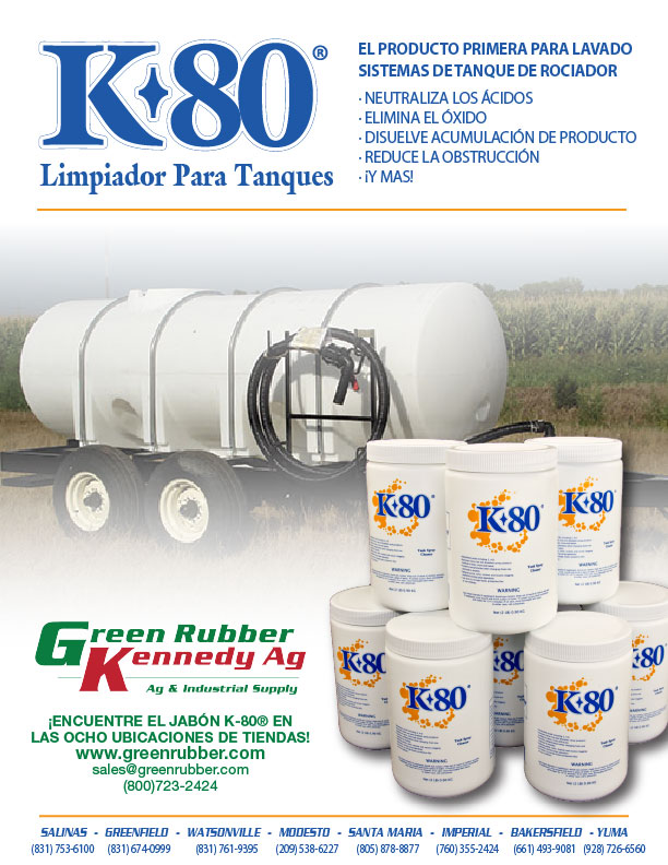 For your spray applications in the field, use K-80 Tank Spray Cleaner to clean out your fertilizer and pesticide tanks effectively. Great for cleaning spray hoses and nozzles. Just add water to the powder formula according to package directions. Call us today!
