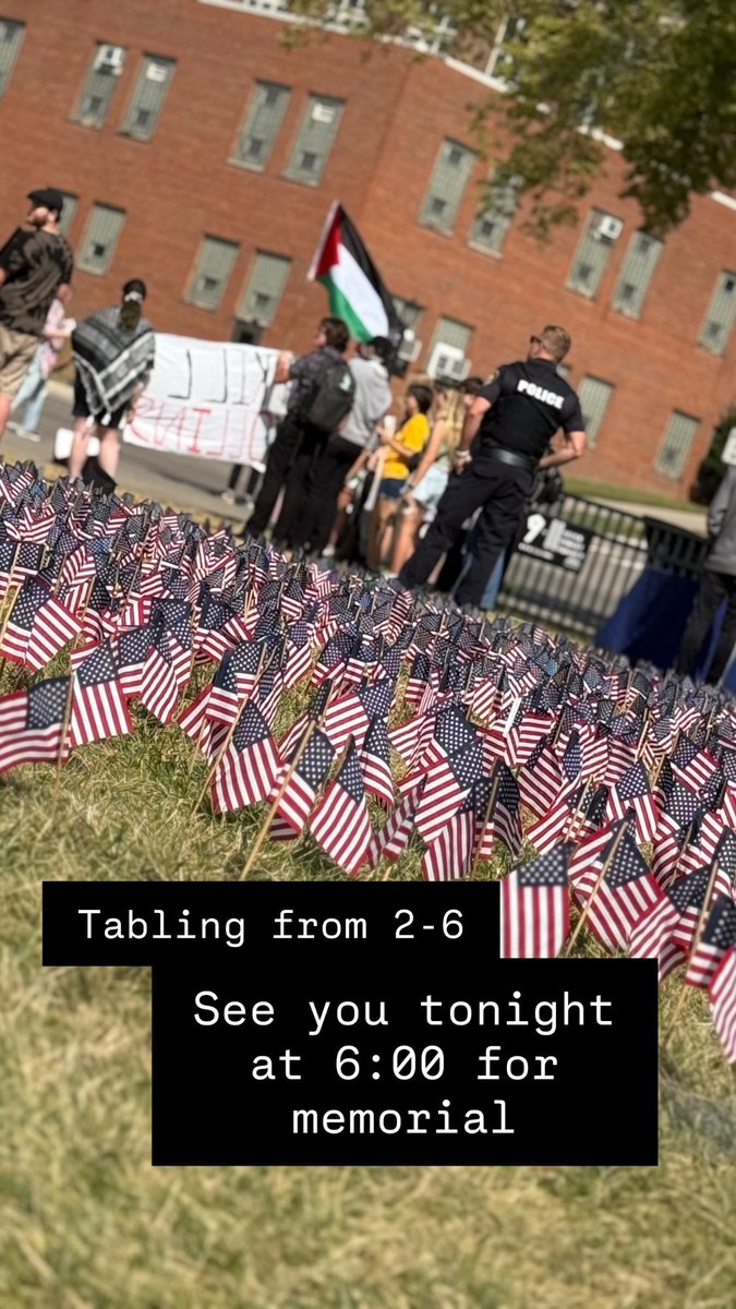 Iowa_YAF's tweet image. Hubbard Park. Protestors meet memorial… 
YAF tabling from 2-6