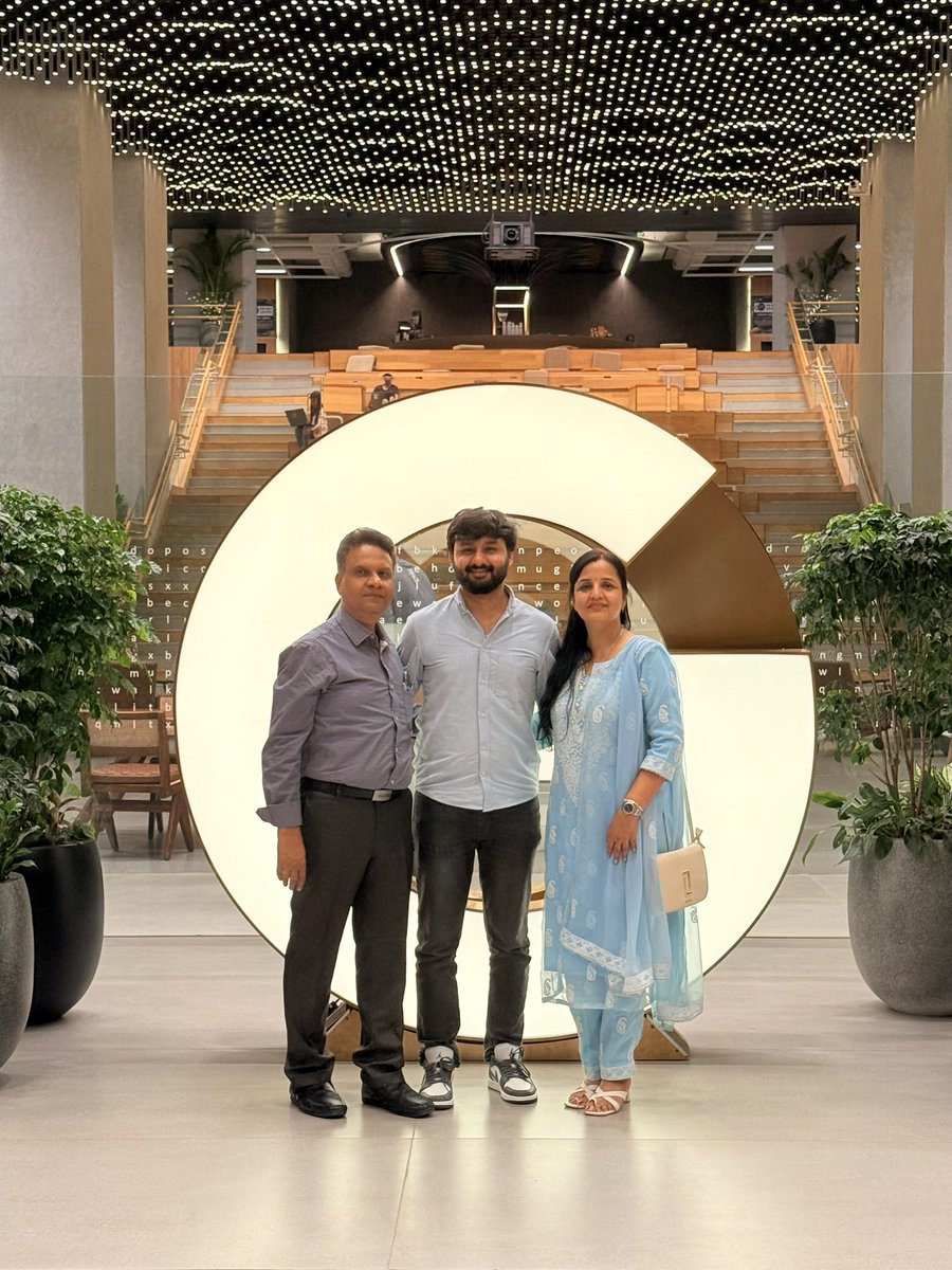 Took my parents to <a href="/GoogleIndia/">Google India</a> Ananta - and now they think I just hang out in a 5-star resort every day. 

Can’t blame them, this place barely feels like an office 😗

#google