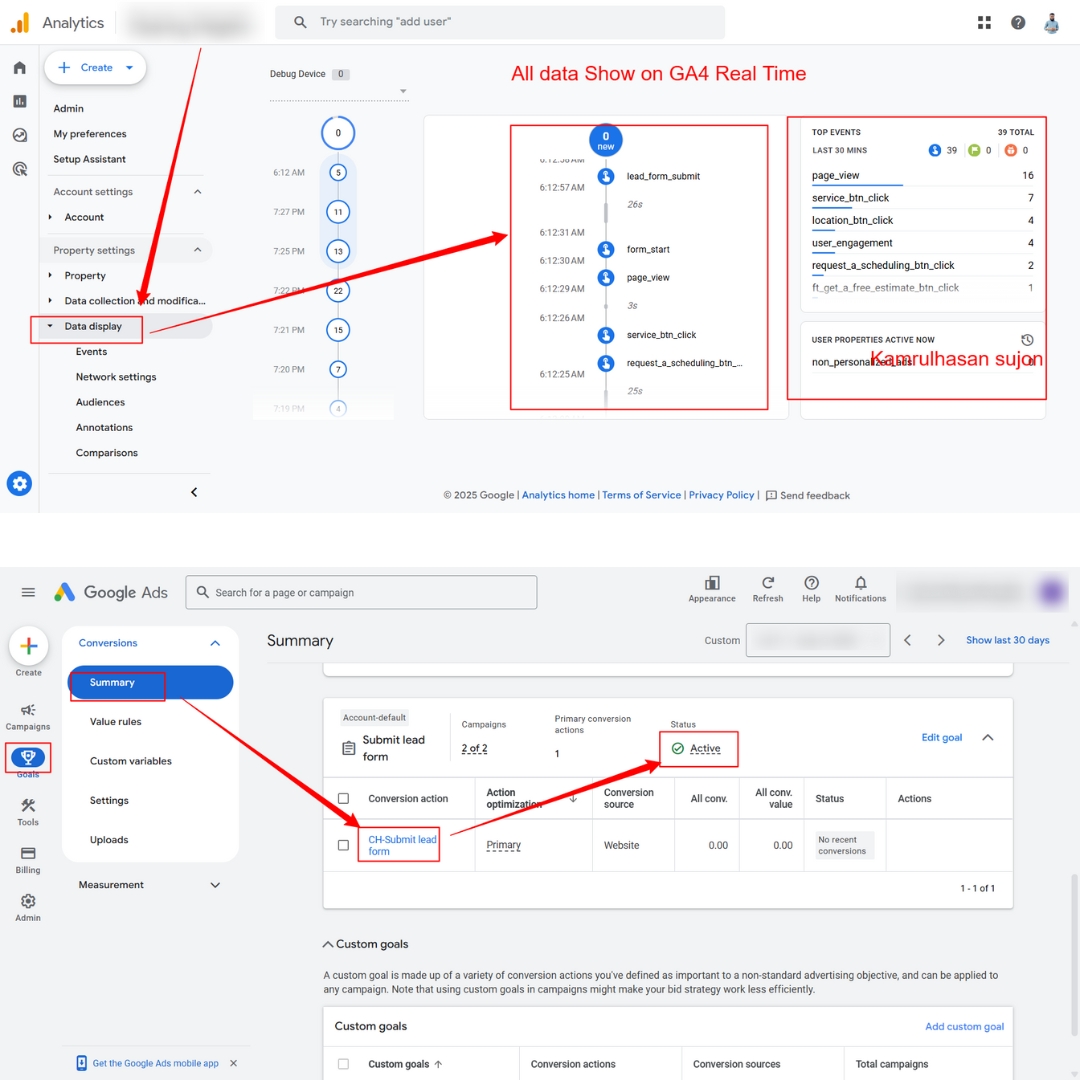 kamrulhsuzon's tweet image. Precise Tracking, Smarter Decisions!
On 12th Sept 2025, I completed a tracking setup for a Canadian client’s WordPress site.
#FacebookCAPI | #GA4 #GoogleAds | #ConversionTracking | #LeadFormTracking | #kamrulhsuzon | #WebAnalyticsExpert ||