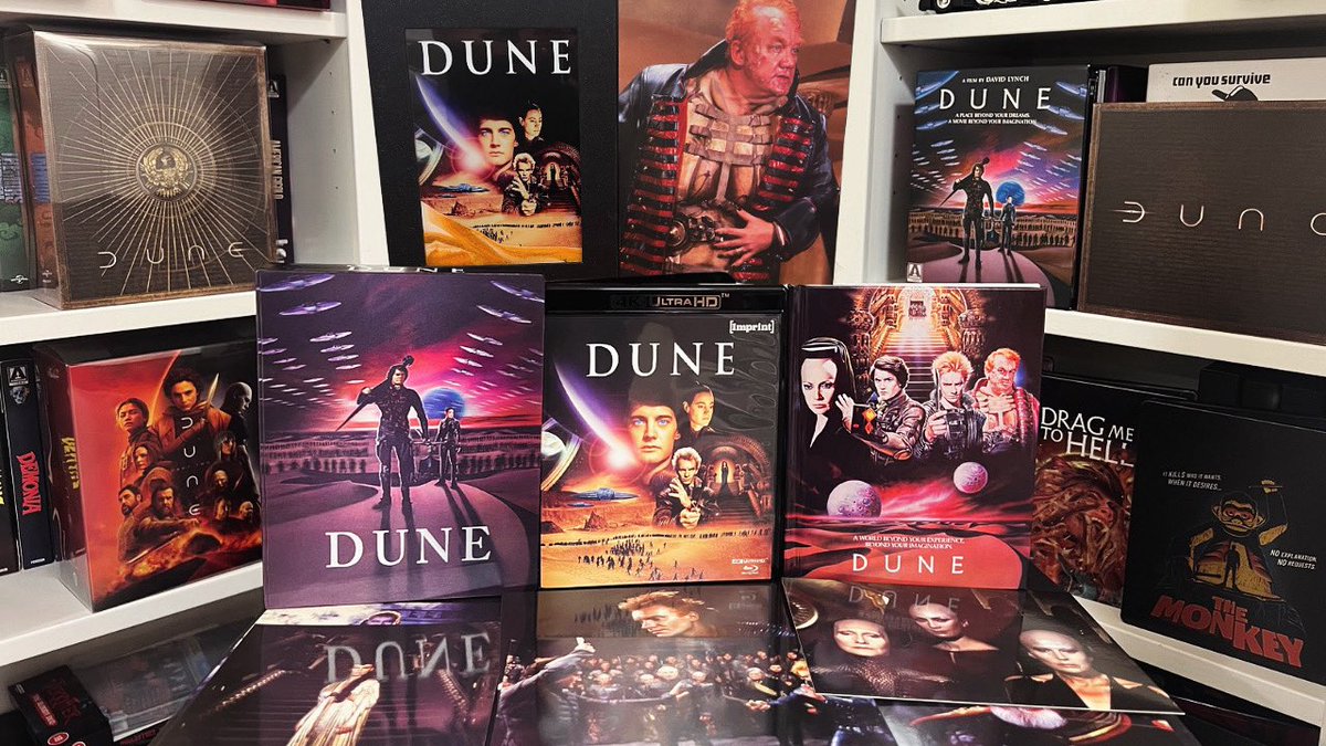 F_Rodriguez__'s tweet photo. I love this damn Dune Sandbox Limited Edition 4k set from @imprint_films ! It's a pretty badass release.
#physicalmedia #4k #limitededition #dune #duneuniverse #4kuhd #4kcollection #4kcollector #bluray #bluraycollection #bluraycollector https://t.co/9GyRvyFCpY