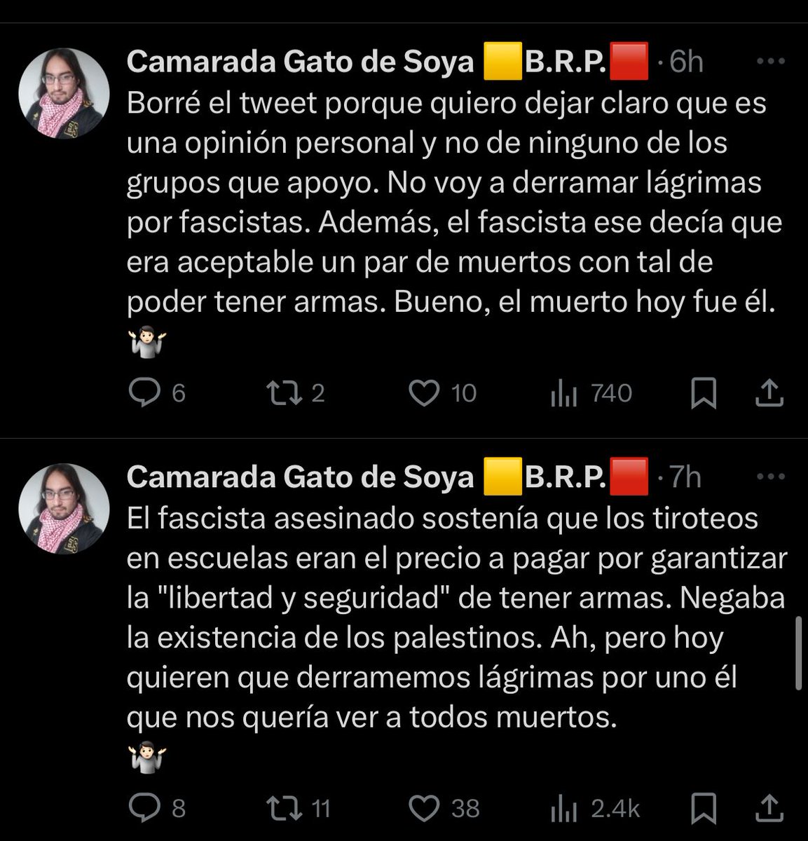 Gaby Rodriguez-Trippconey 🇺🇸🇸🇻 (@gabyrodriguezsv) on Twitter photo Me imagino que por la falta del conocimiento del idioma ingles este señor mal interpreto las palabras de <a href="/charliekirk11/">Charlie Kirk</a> con respecto al derecho de tener armas, ya que en ningún momento Charlie ha dicho esas cosas. Aqui le dejo el punto de vista de el y se lo dejo en ingles porque Me imagino que por la falta del conocimiento del idioma ingles este señor mal interpreto las palabras de <a href="/charliekirk11/">Charlie Kirk</a> con respecto al derecho de tener armas, ya que en ningún momento Charlie ha dicho esas cosas. Aqui le dejo el punto de vista de el y se lo dejo en ingles porque