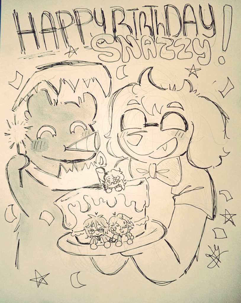 Happy Birthday for my favorite comics writer <a href="/snazzyNO3/">Snazzy</a>  ❤️

#sfacomics #StarvingforAttention