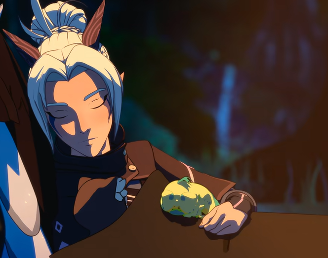 julianablog12's tweet photo. I love when Stella and Sneezles sleep with their mother, are absolutely cute 😍🥺
#TDP #TheDragonPrince #tdpseason6 #tdps6 #thedragonprinceseason6 #thedragonprinces6 #Rayla #Stella #Sneezles https://t.co/HdsD6eIZnu