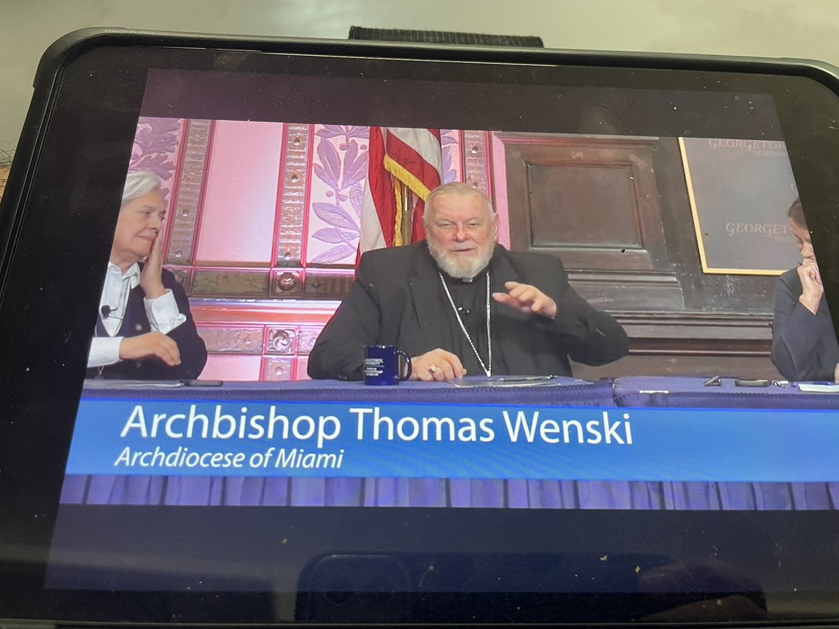 At Georgetown University in Washington DC at discussion regarding Catholic responses to Mass Deportations Thursday evening