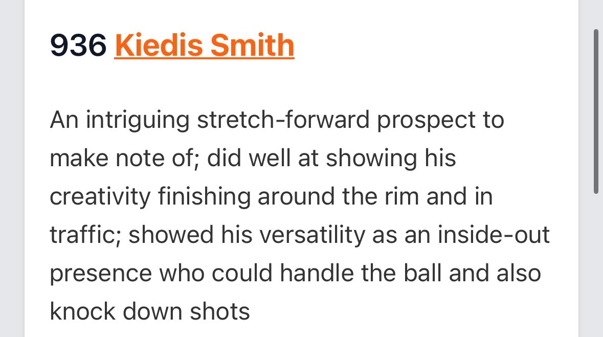 Kiedis Smith (@kiedissmith) on Twitter photo Thank you <a href="/AndrewBaxleySC/">Andrew Baxley</a> for the write ups! Greatful for everything I earn, God is good!
Back to work.
<a href="/PrepHoops/">Prep Hoops 🏀</a> <a href="/PrepHoopsSC/">Prep Hoops South Carolina</a> <a href="/POBScout/">Patrick O'Brien</a> <a href="/Phenom_Hoops/">Phenom Hoop Report</a> <a href="/KevinMoses38/">Kevin Moses LLC</a> <a href="/Epic_Hoops/">E.P.I.C Hoops</a> <a href="/_DatKellyBoy/">DJ Kelly</a> Thank you <a href="/AndrewBaxleySC/">Andrew Baxley</a> for the write ups! Greatful for everything I earn, God is good!
Back to work.
<a href="/PrepHoops/">Prep Hoops 🏀</a> <a href="/PrepHoopsSC/">Prep Hoops South Carolina</a> <a href="/POBScout/">Patrick O'Brien</a> <a href="/Phenom_Hoops/">Phenom Hoop Report</a> <a href="/KevinMoses38/">Kevin Moses LLC</a> <a href="/Epic_Hoops/">E.P.I.C Hoops</a> <a href="/_DatKellyBoy/">DJ Kelly</a>