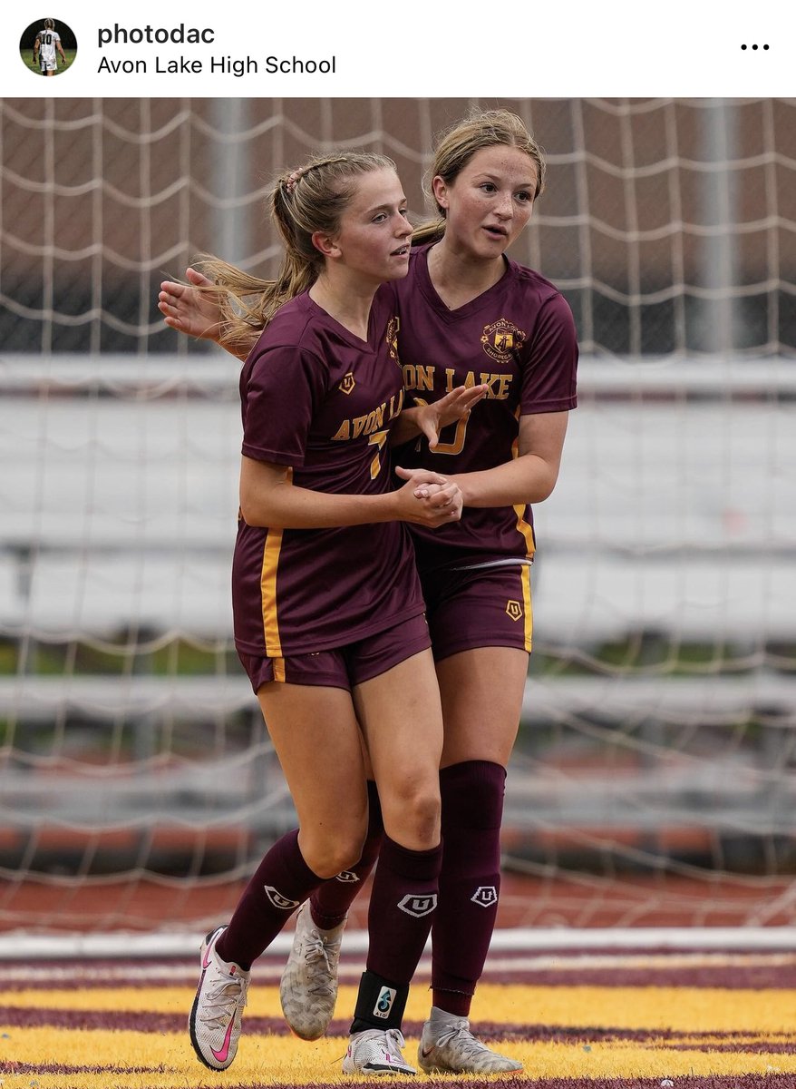 In College soccer news from today, it was Shoregal vs. Shoregal when Eastern Kentucky met Northern Kentucky. 2024 grad Ella Grode scored 2 goals for EKU in their 2-1 win while 2025 grad Olivia Lengel started &amp; played 90 mins on defense. Here is a Throwback Thurs pic of them in HS