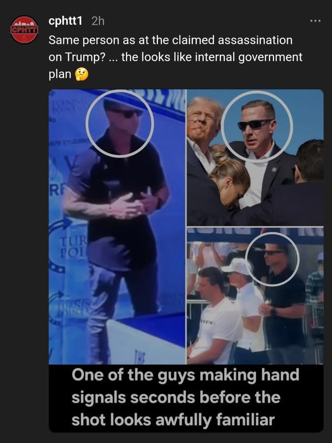 The amount of misinformation is astounding. This TikToker claims that Kirk’s bodyguard is the same as Trump’s bodyguard, and that he was the one making signals — not the man in white.
Whth