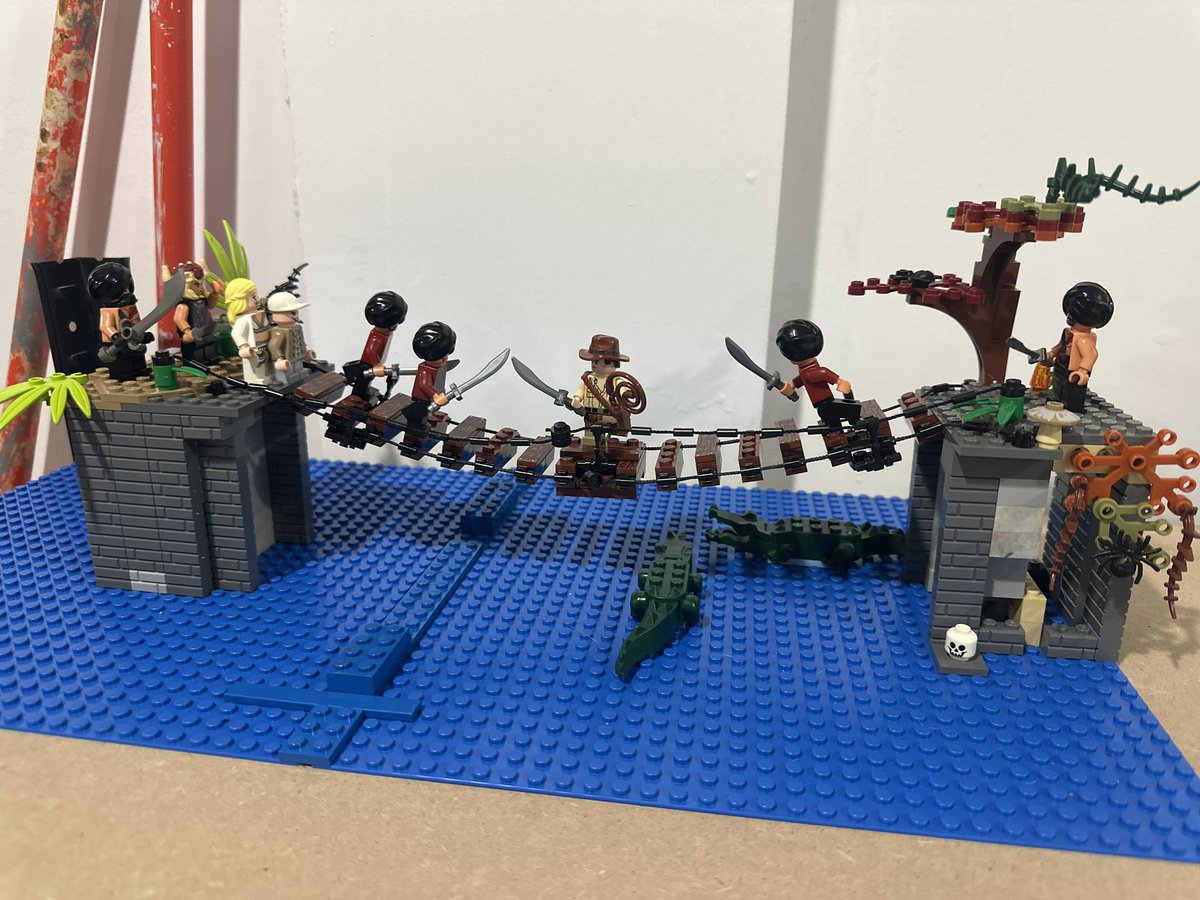 Lego Indiana Jones temple Of Doom Bridge Update

Finally gave the temple guards red outfits making it more accurate