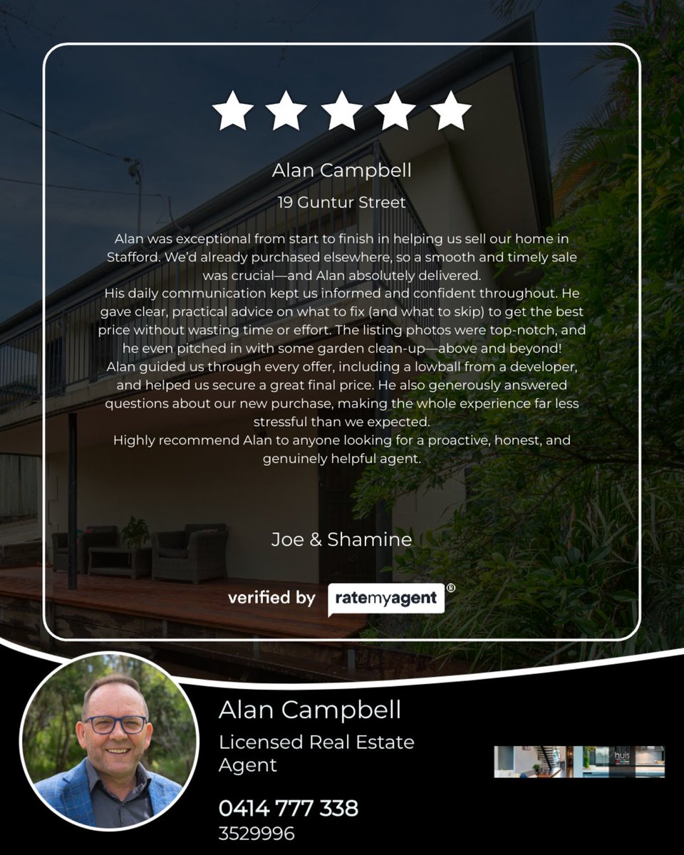 My latest RateMyAgent review in Stafford.

...
#ratemyagent #realestate