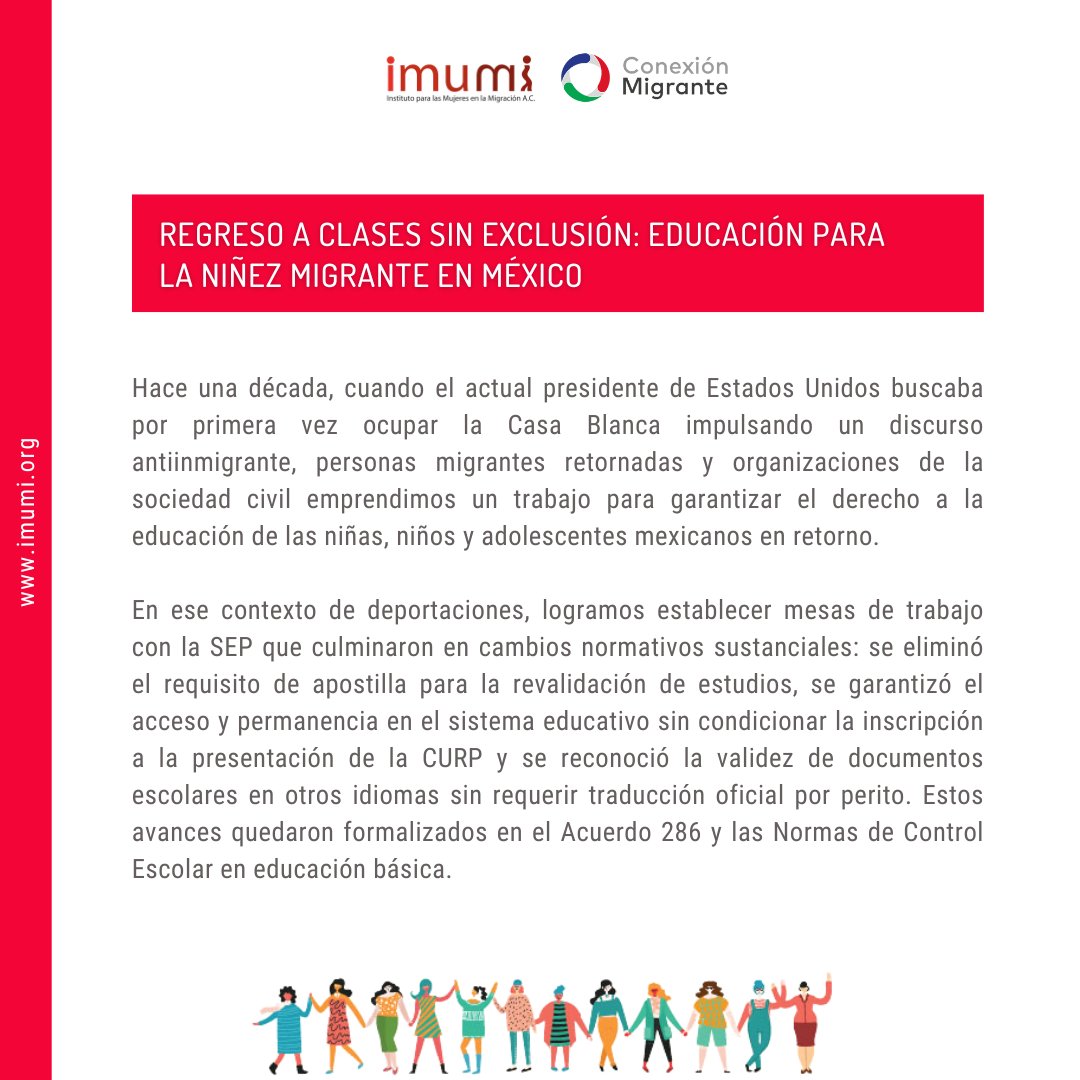 📰 #Columna #AccesoAEducación
 📣 En este regreso a clases, no podemos permitir que miles de niñas, niños y adolescentes queden fuera de las aulas por barreras burocráticas que ya han sido superadas en el papel. 
🔗 bit.ly/regresoescuela…