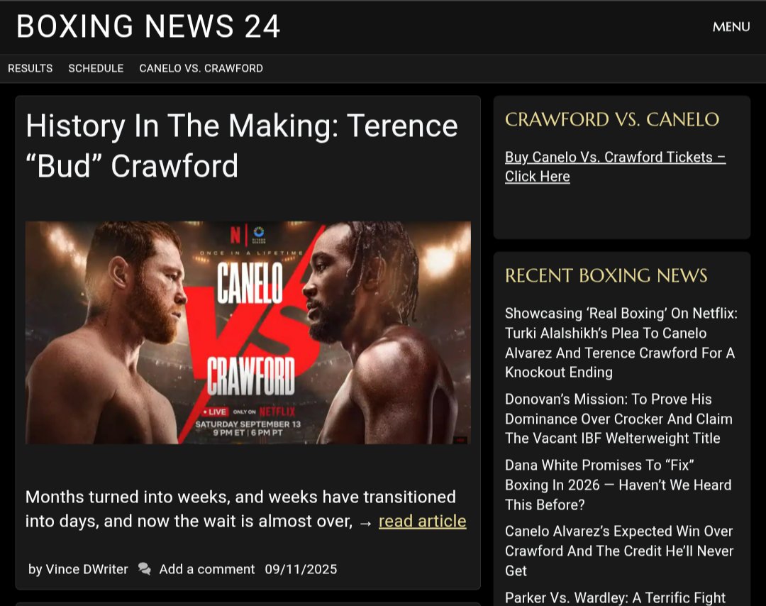 DWriterVince's tweet image. Click link 
bxng24.com/TN1tHk 

#Boxing #CaneloCrawford