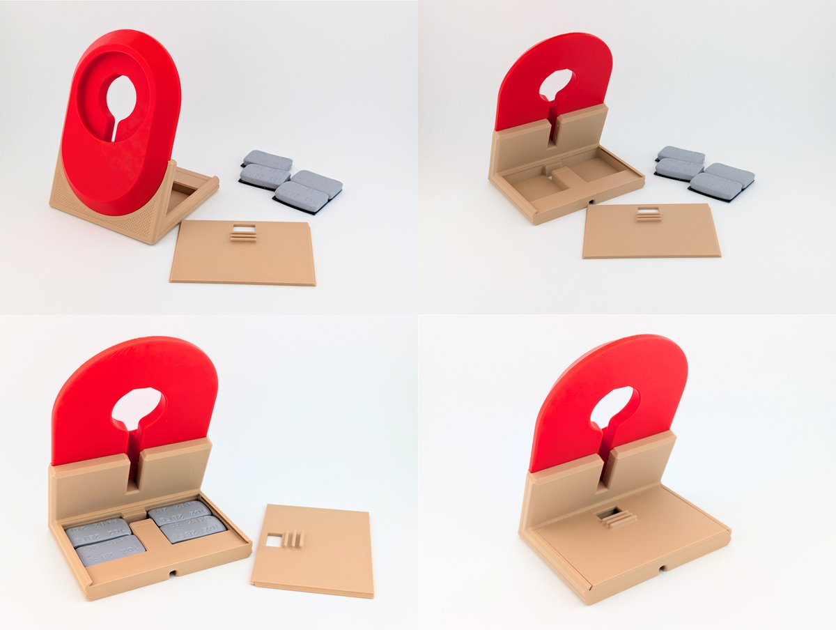 For anyone interested, I added a version that can hold weights in the base for added stability.