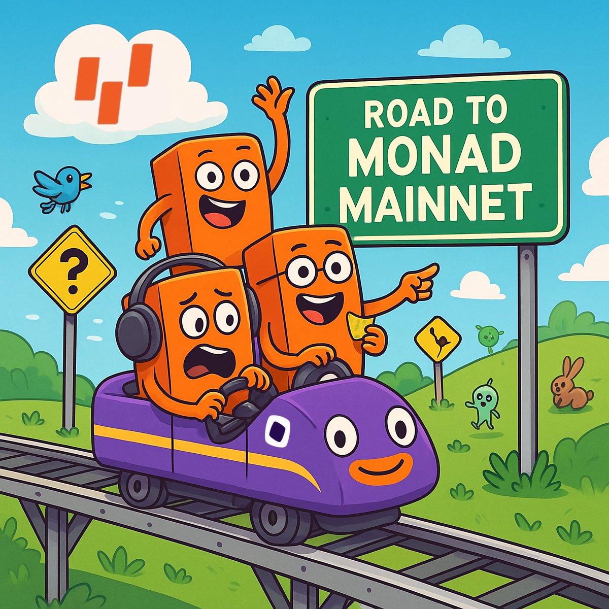 iamlillyanaaa_'s tweet image. This is my entry for the Monorail Meme Express event. I created a mascot artwork with the theme Road to Monad Mainnet

Oh, and I’ll be submitting more than one entry (maybe spamming a bit), so you’d better just give me the winning prize lol. 
@monorail_xyz 
@monad 
#monadarts