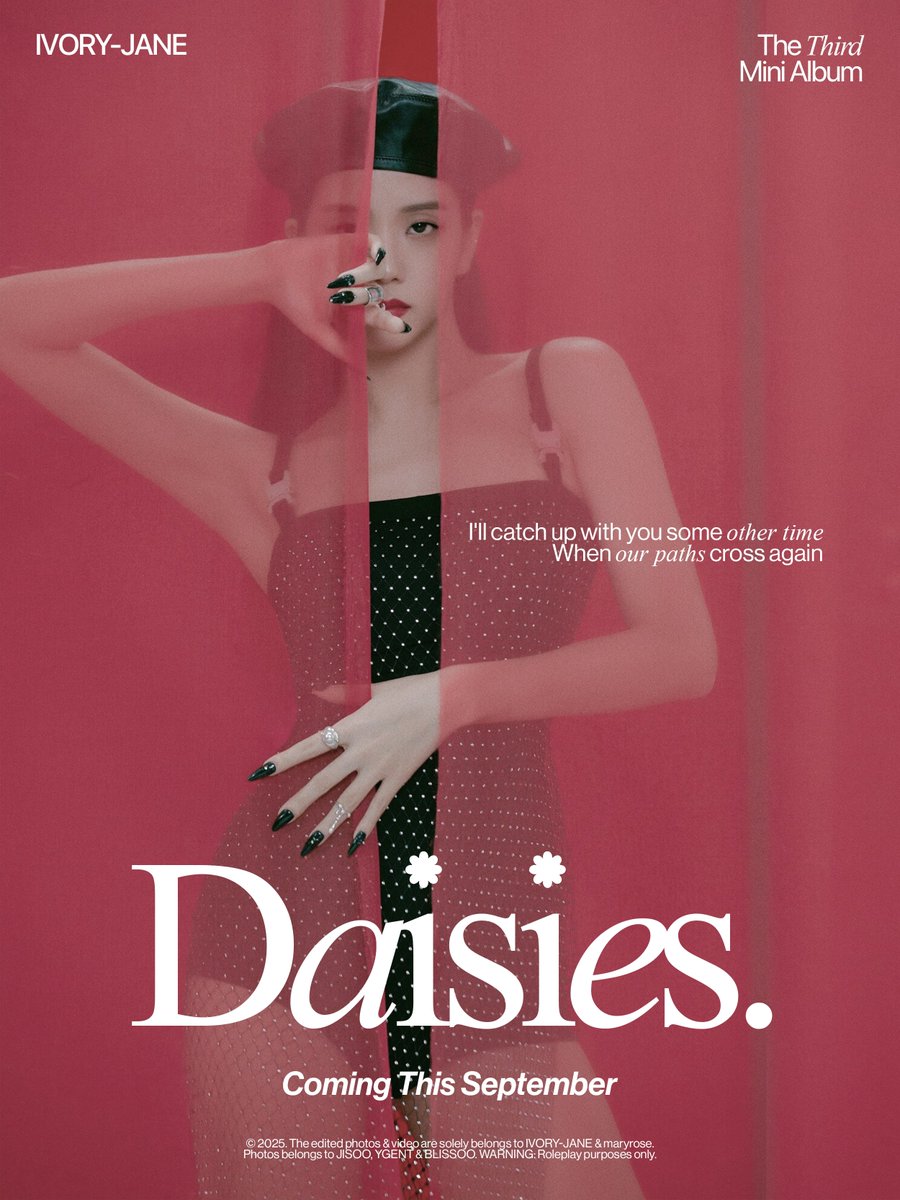 ᅠ

ᅠ  𝖨͟𝖵͟𝖮͟𝖱͟𝖸͟-𝖩͟𝖠͟𝖭͟𝖤͟ 𝖳͟𝗁͟𝗂͟𝗋͟𝖽͟ 𝖬͟𝗂͟𝗇͟𝗂͟ 𝖠͟𝗅͟𝖻͟𝗎͟𝗆
ᅠ  𝐝𝐚𝐢𝐬𝐢𝐞𝐬.

ᅠ  BLOOMING SOON
ᅠ  🌺 XX.09.2025

ᅠ #IVORYJANE #janesdaisies

ᅠ