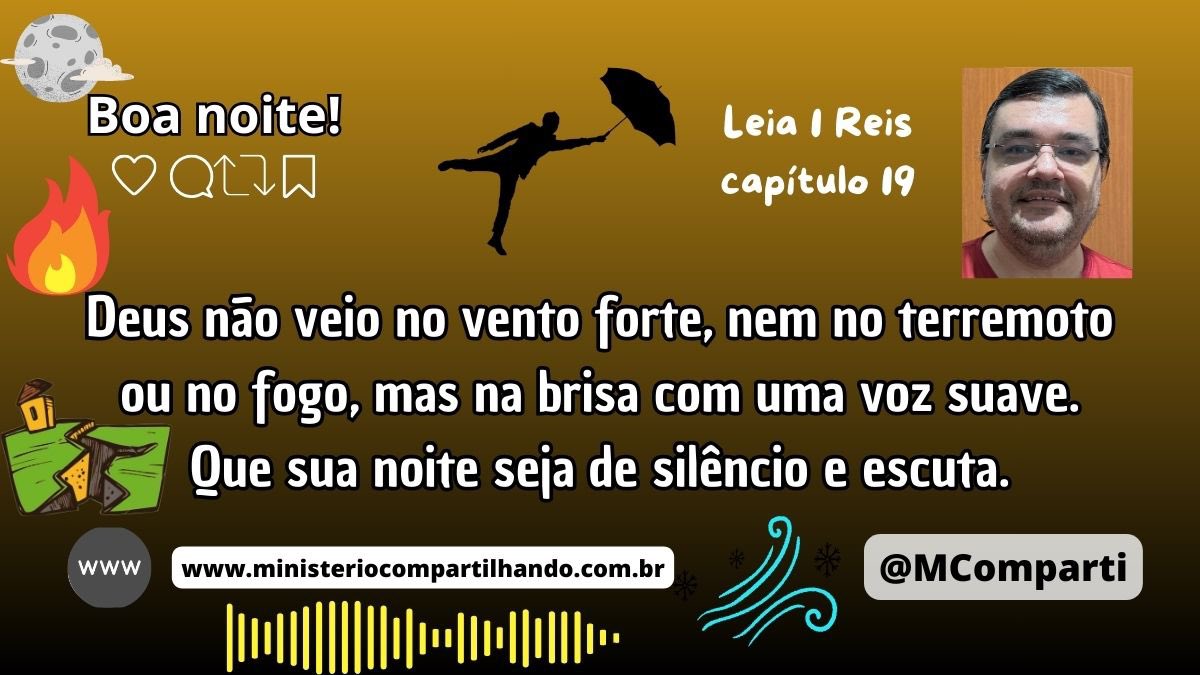 MComparti's tweet image. Graça, Paz e Alegria!

Medite na Palavra de Deus - Leia 1 Reis 19

Deus não veio no vento forte, nem no terremoto ou no fogo, mas na brisa com uma voz suave. Que sua noite seja de silêncio e escuta.

🌕Boa noite!🌙

#SilêncioQueFala #IntimidadeComDeus #ReflexãoProfunda #DeuséFiel