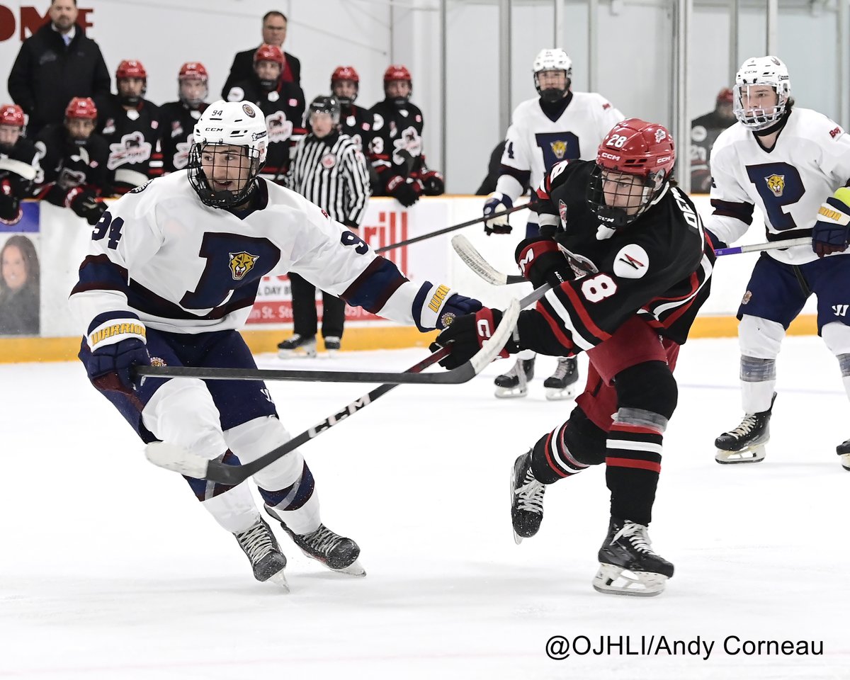 Second Period is over and <a href="/SpiritJrA/">Stouffville Spirit</a> trail <a href="/PanthersOJHL/">Pickering Panthers</a> with a score of 3-2 <a href="/ojhlimages/">OJHL Images DOP</a> <a href="/OJHLOfficial/">OJHL</a>