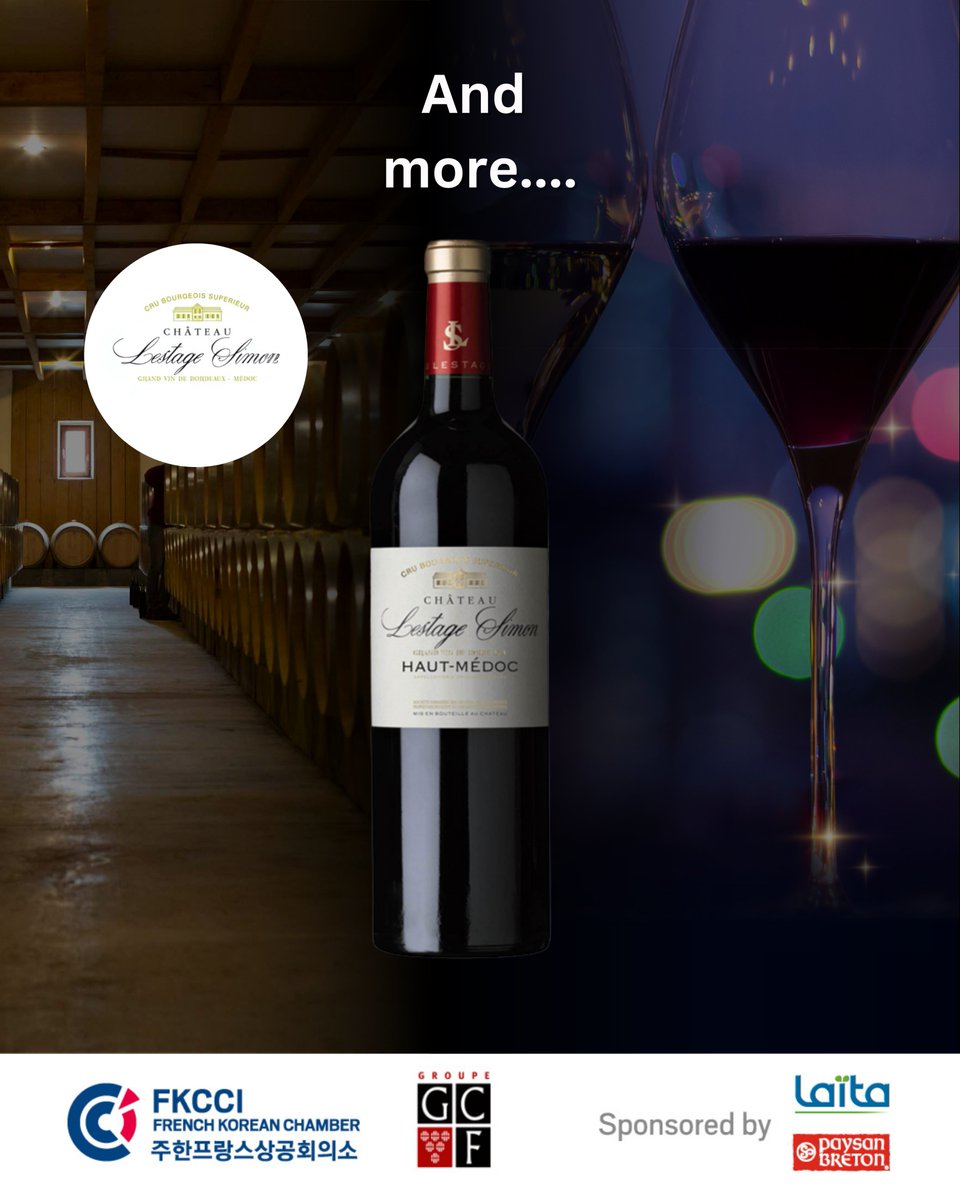 FKCCI_info's tweet image. 🍷 Discover the Art of French Wine with FKCCI!
Join #FKCCI for an exclusive #WineTasting &amp;amp; #NetworkingEvening. ✨ Why Attend? Taste &amp;amp; Learn, Network with Leaders, Experience #French-Korean Business Diplomacy
Seats are limited!
ENG:fkcci.com/evenements/cal…