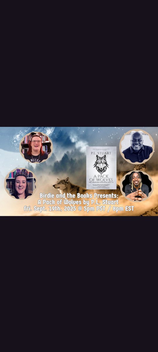 Hosted by the wonderful <a href="/Birdieandbook/">Alicia (Birdie and the books )</a> 
If you've read the book...
Join Jen Jen, <a href="/EpicTalez/">EpicTalez</a> &amp; I
as we discuss
**SPOILER-FILLED***
Book 5 in my DROWNED KINGDOM SAGA
A PACK OF WOLVES!
Friday 19 SEPTEMBER 2025 at 8PM EASTERN!

youtube.com/watch?v=2xBomJ…