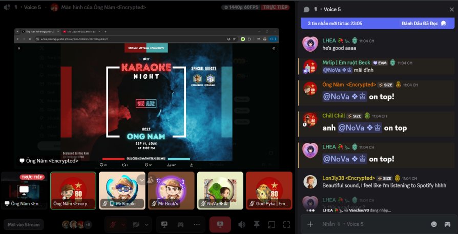 Nova❥ (@zerrynguyen2802) on Twitter photo 🎶🎶🎶Last night was great, everyone was as enthusiastic as ever. The melodies, the unity, the harmony, only at Karaoke Night Viet Nam at Seismic Voice.
Did you see? I Love Seismic <a href="/SeismicSys/">Seismic</a>
<a href="/NoxxW3/">Noxx</a> <a href="/2imtunek/">2imtunek.ip ( 🔴, 💊)</a> <a href="/thoai6sixx/">thoai66.ip</a> <a href="/FinnNguyenMCI/">Ông Năm</a> 🎶🎶🎶Last night was great, everyone was as enthusiastic as ever. The melodies, the unity, the harmony, only at Karaoke Night Viet Nam at Seismic Voice.
Did you see? I Love Seismic <a href="/SeismicSys/">Seismic</a>
<a href="/NoxxW3/">Noxx</a> <a href="/2imtunek/">2imtunek.ip ( 🔴, 💊)</a> <a href="/thoai6sixx/">thoai66.ip</a> <a href="/FinnNguyenMCI/">Ông Năm</a>