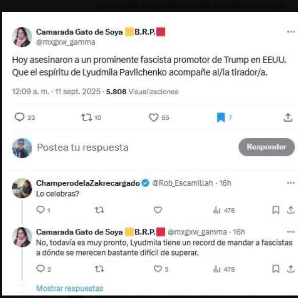 Giron H. (@gironv875) on Twitter photo Aquí está uno, secretario. <a href="/SecRubio/">Secretary Marco Rubio</a>. Y está dentro del país.
¡¡En el CECOT todavía hay cupo para él por estar viviendo en Estados Unidos y celebrando la muerte de un patriota!! Aquí está uno, secretario. <a href="/SecRubio/">Secretary Marco Rubio</a>. Y está dentro del país.
¡¡En el CECOT todavía hay cupo para él por estar viviendo en Estados Unidos y celebrando la muerte de un patriota!!