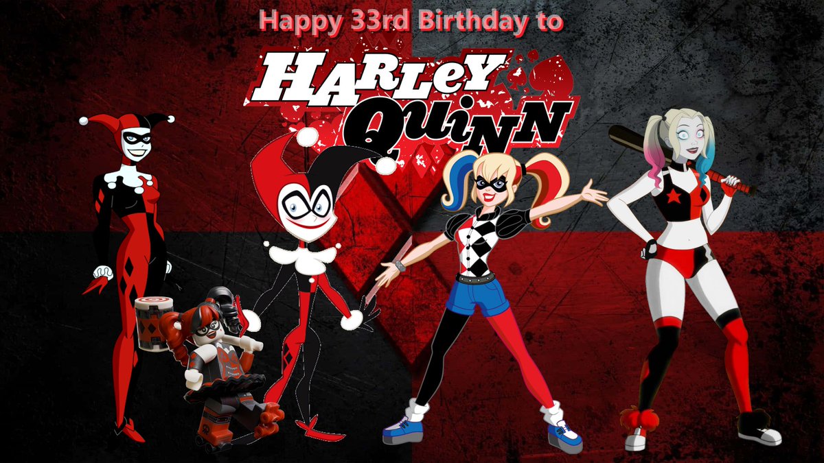 splpsps's tweet photo. Happy 33rd Birthday to Harley Quinn #HarleyQuinn #DC #DCComocs #BatmanTheAnimatedSeries #DCSuperHeroesGirls #JusticeLeague #Batman #HarleyQuinn2019 #BatmanTheBraveandtheBold #TheLEGOBatmanMovie #JusticeLeagueAction #HarleenQuinzel #TheNewBatmanAdventures #WarnerBros #WarnerBrothers