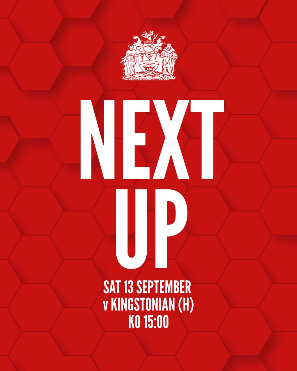 🗓️ 𝐒𝐚𝐭𝐮𝐫𝐝𝐚𝐲

It's back to the league and 3rd v 5th as we host Kingstonian. 

Match information and preview: 
👉🏻 bit.ly/463scuk