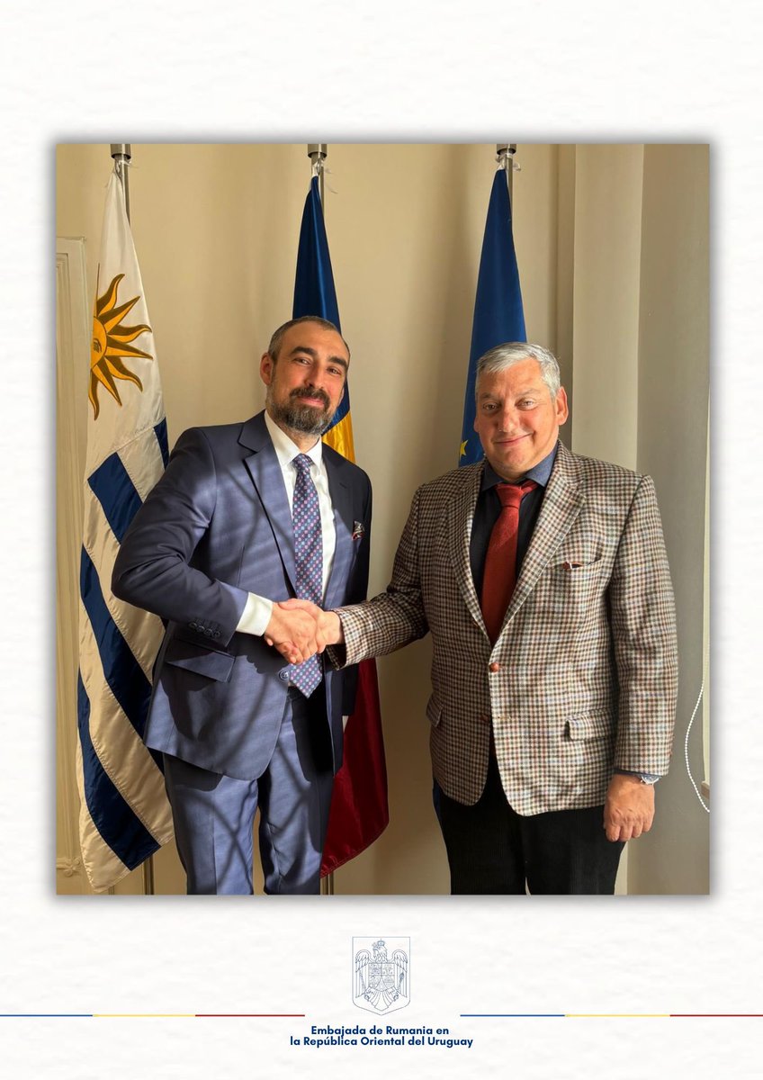 Radu Filip (@rmfilip) on Twitter photo Fue un placer reunirme con el Intendente de #Florida🇺🇾, <a href="/PajaroEnciso/">Carlos Enciso Christiansen</a> . Conversamos sobre la industria lechera, las fincas del Departamento de Florida, la educación técnica y los hermanamientos entre autoridades locales. 🇷🇴🤝🇺🇾 Fue un placer reunirme con el Intendente de #Florida🇺🇾, <a href="/PajaroEnciso/">Carlos Enciso Christiansen</a> . Conversamos sobre la industria lechera, las fincas del Departamento de Florida, la educación técnica y los hermanamientos entre autoridades locales. 🇷🇴🤝🇺🇾